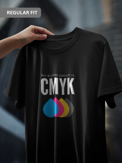 Black Unisex Regular T-Shirt | CMYK
