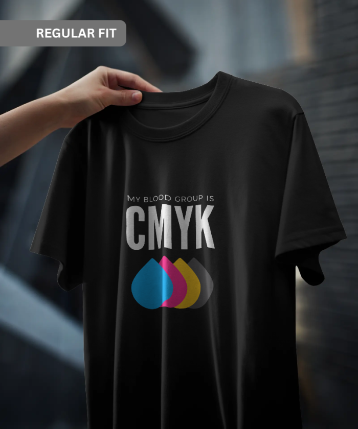 Black Unisex Regular T-Shirt | CMYK