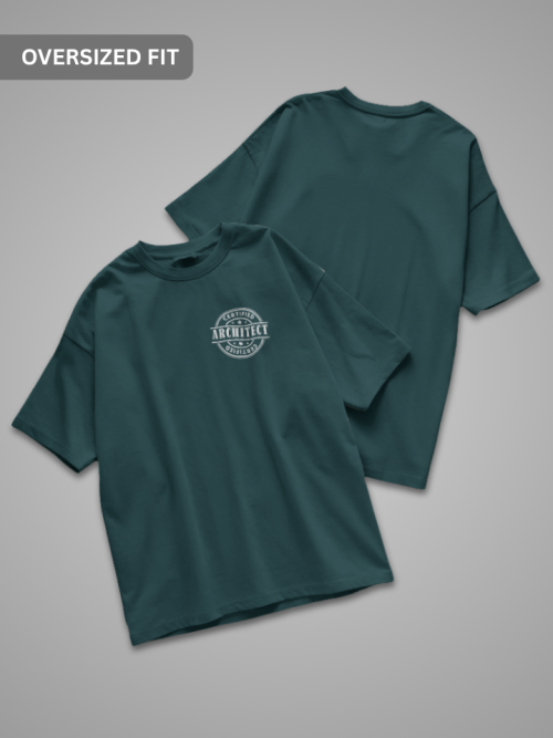Petrol Blue | Oversized T-Shirt | Certified Architect