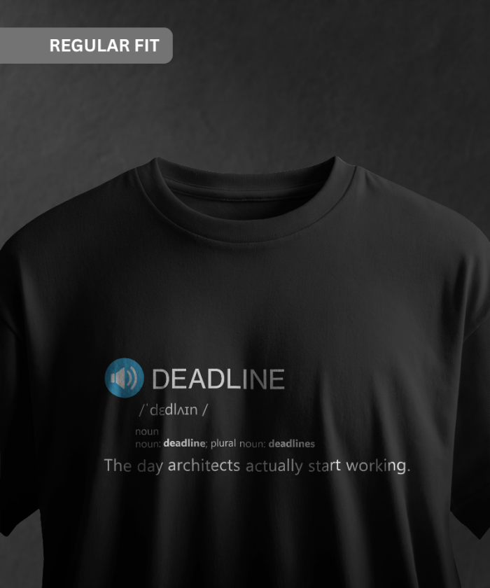 Black Unisex Regular T-Shirt | Deadline