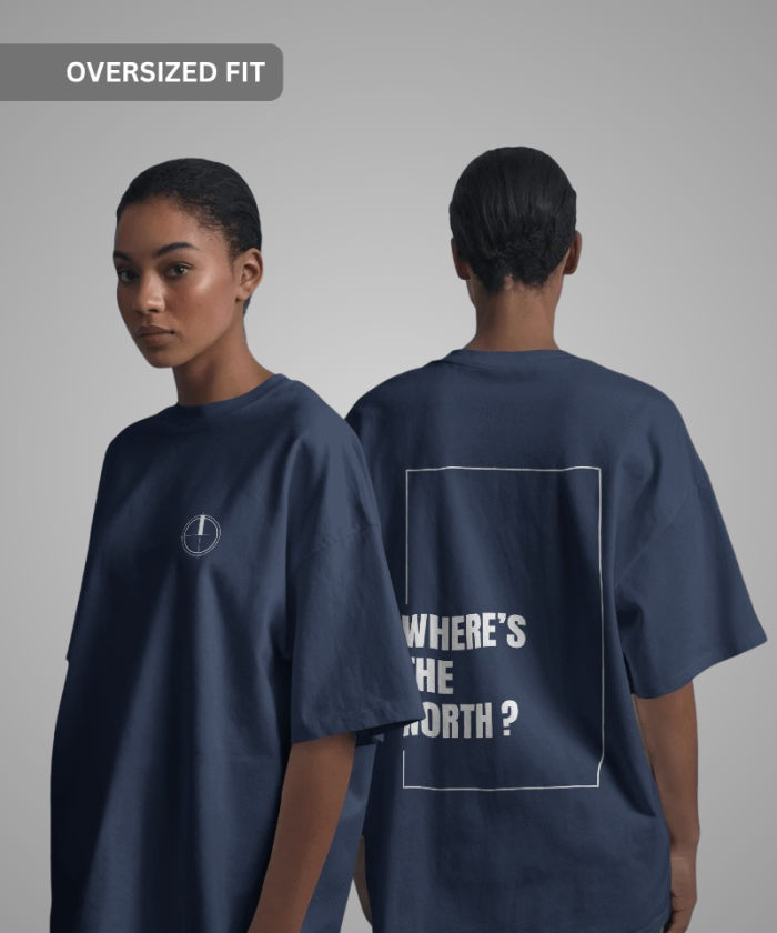 Navy Blue | Oversized T-Shirt | Where's the North