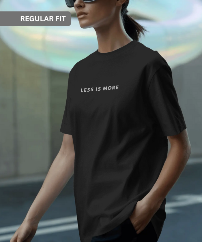 Black Unisex T-Shirt | Less is More
