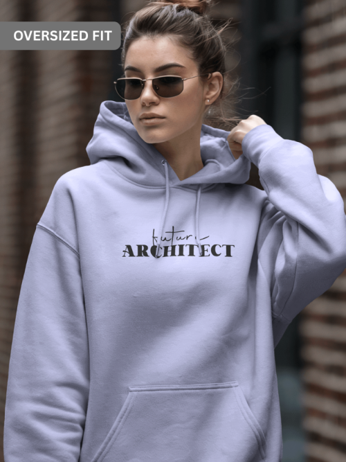 Lavender Unisex Oversized Hoodie | Future Architect