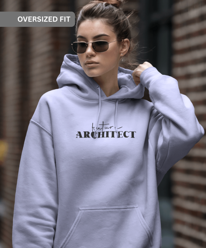 Lavender Unisex Oversized Hoodie | Future Architect