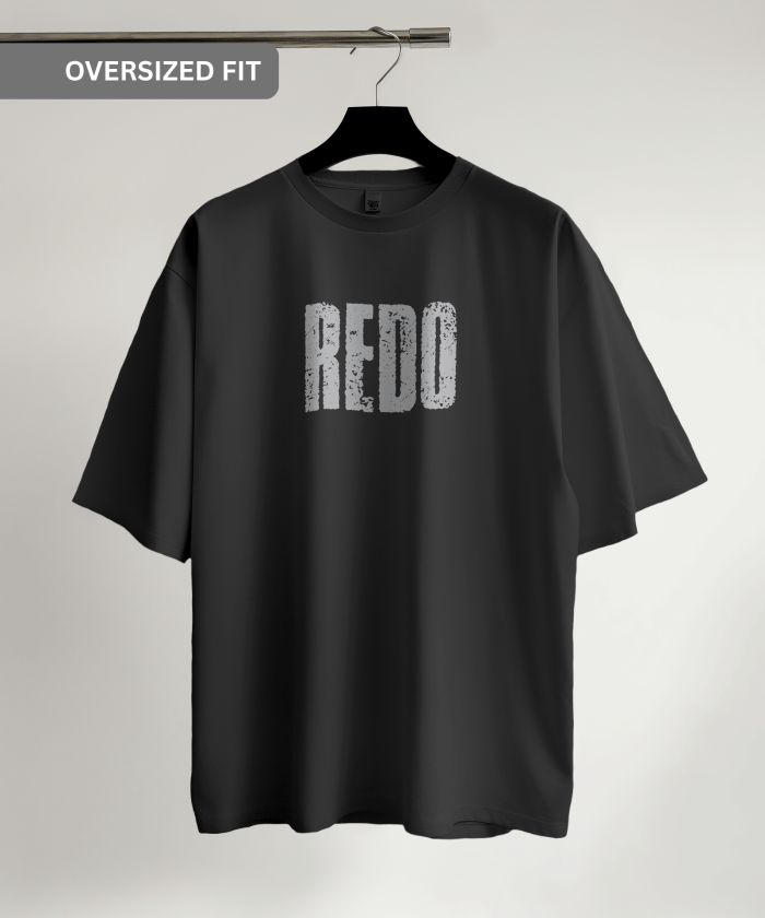 Black Oversized T-Shirt | REDO | Unisex