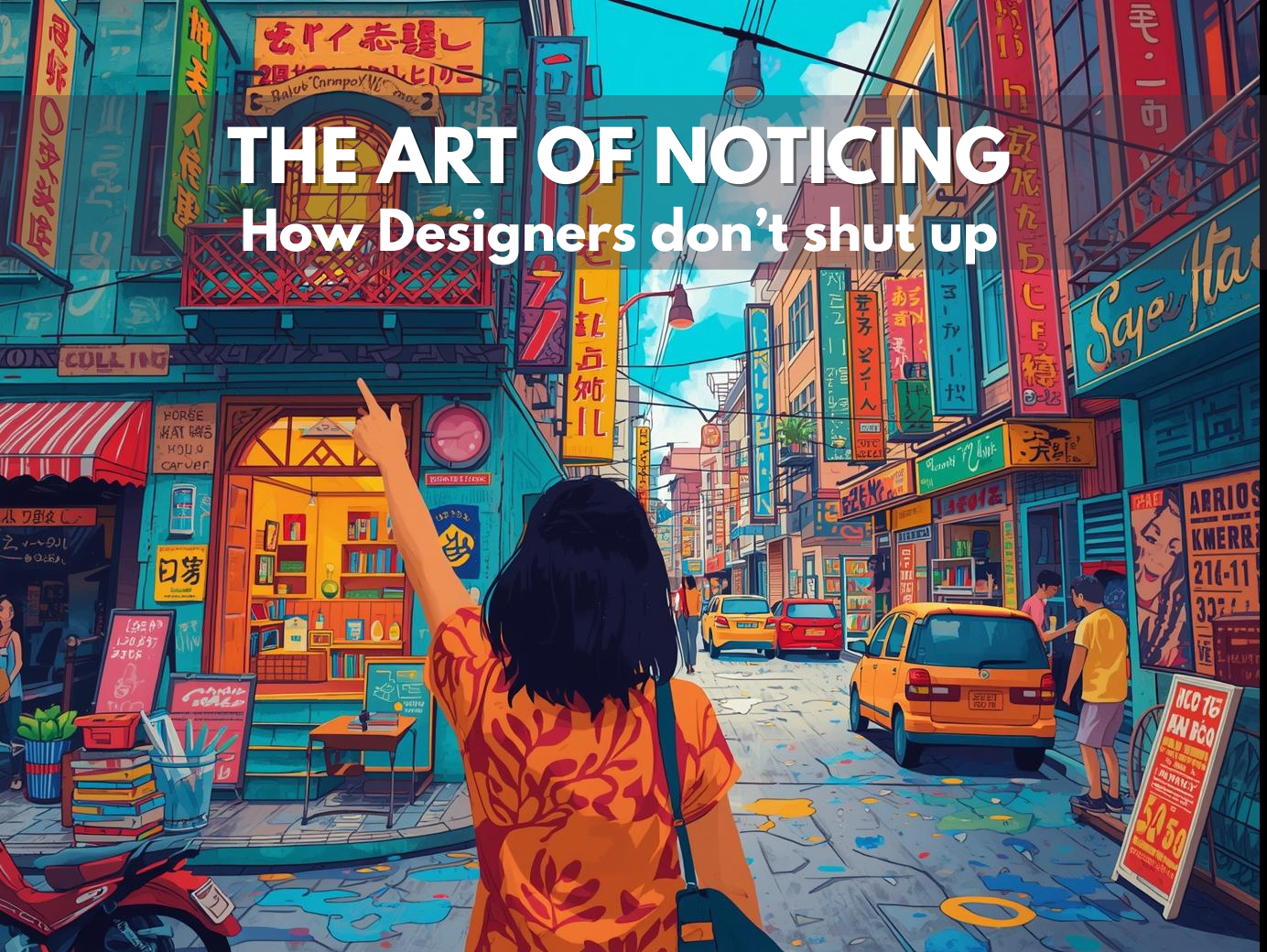 The Art of Noticing: How Designers don’t shut up