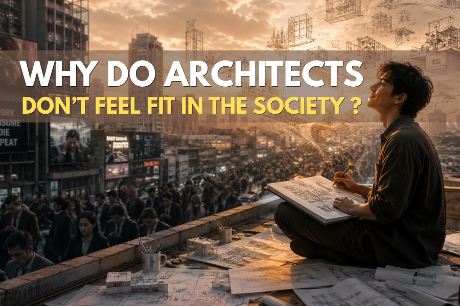 Why do sometimes Architects don’t feel fit in the society ?